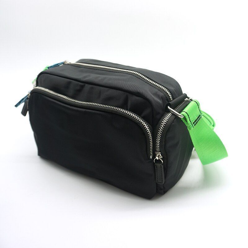 Nylon Medium Size Messenger Bag Fashion Shoulder Bag Purse Grey/Blue/Black/White