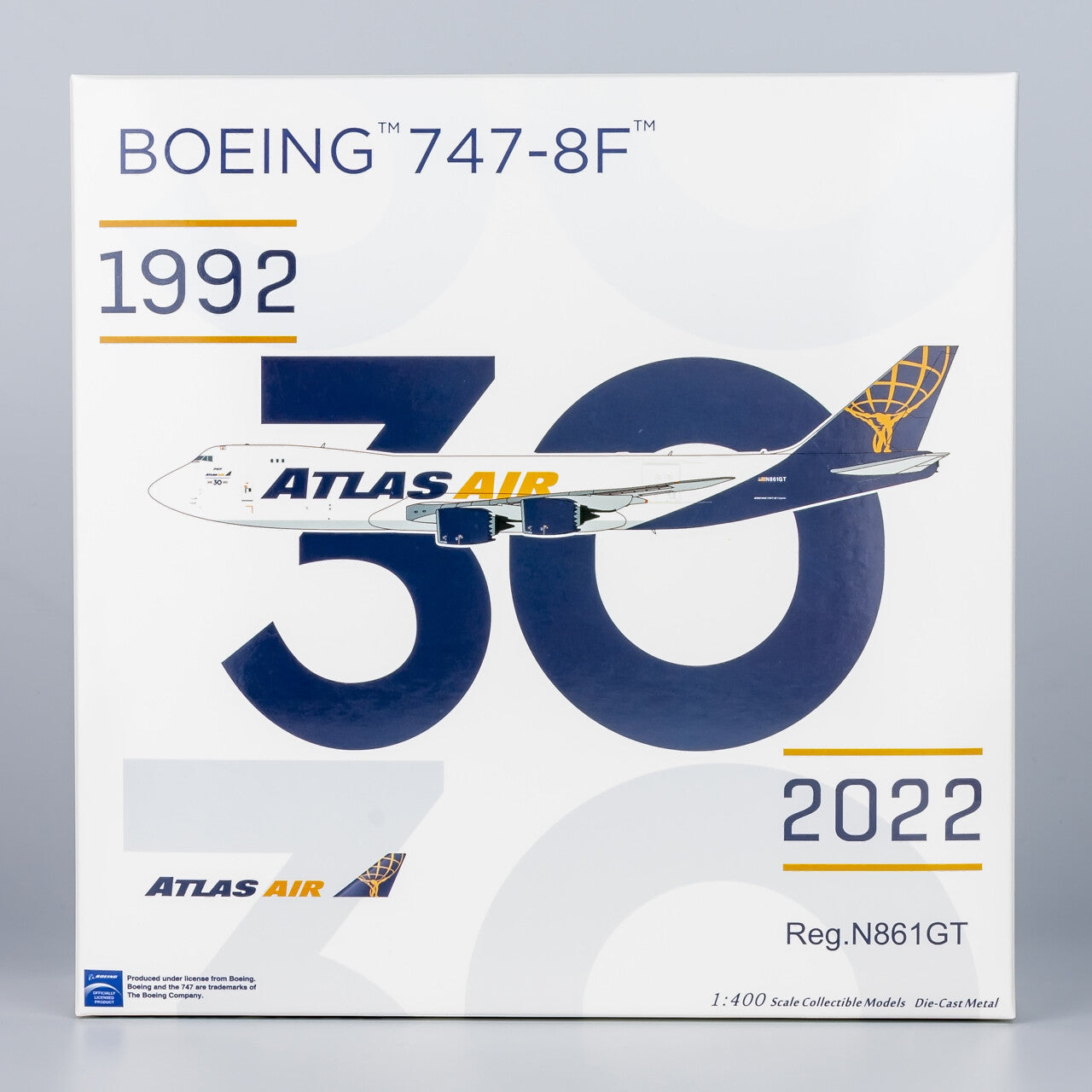 1:400 NG Model ATLAS AIR BOEING 747-8F Plane Airplane Diecast Aircraft Model