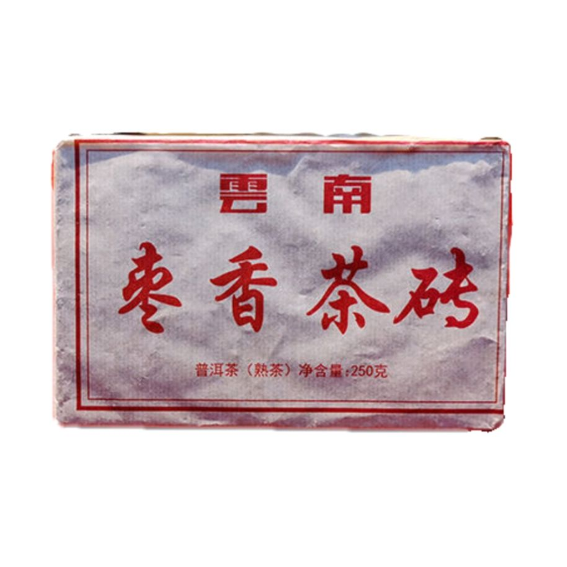 Old Pu Erh Tea Natural Puer Black Tea Jujube Thick Tea Brick 250g Healthy Drink