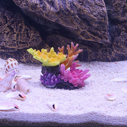 11.5cm Aquarium Landscape Plant Artificial Resin Coral Reef Fish Tank Home Decor