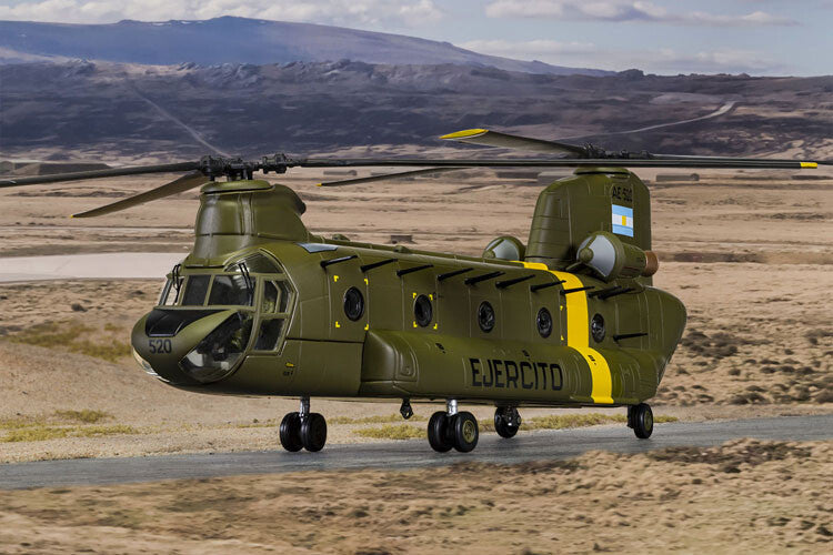1/72 Nugan helicopter model CH-47C AE-520 Falklands War 1982 alloy