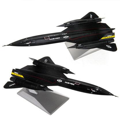 1:144 SR-71 Aircraft Alloy Fighter Airplane Model Simulation Ornaments Display