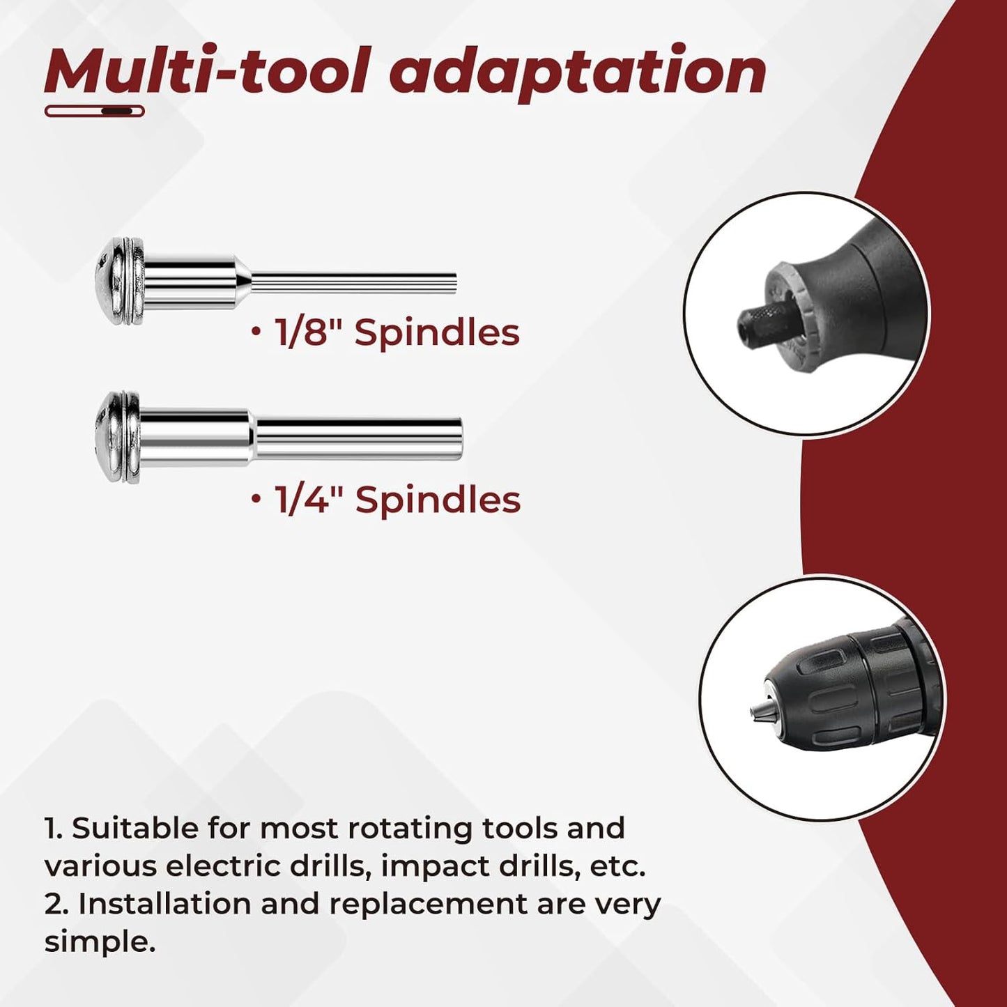 10 Pack 1.5" Cut off Wheels with 2 Shank(1/4" Mandrel+1/8" Mandrel),Fiberglass R