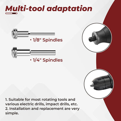 10 Pack 1.5" Cut off Wheels with 2 Shank(1/4" Mandrel+1/8" Mandrel),Fiberglass R