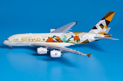 1:400 JC Wings ETIHAD AIRWAYS AIRBUS A380 Passenger Airplane Diecast Plane Model