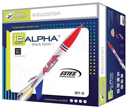 Alpha Rocket Bulk Pack, Includes 12 Model Rocket Kits (Intermediate Skill Level)