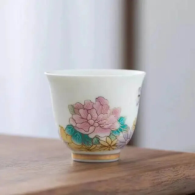 Single Cup Jingdezhen Tea Set Ceramic Cup Single Household Cup Porcelain Cup