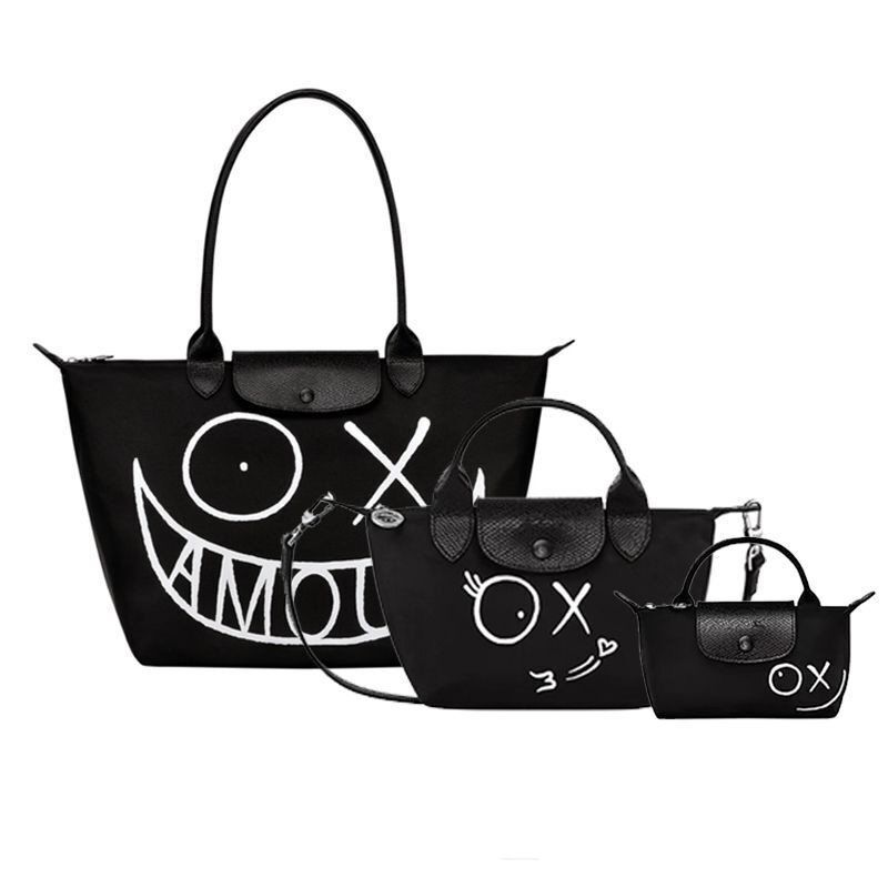 Dumpling Shape Tote Bag Shoulder Purse Waterproof Nylon Handbag Travel Handbags