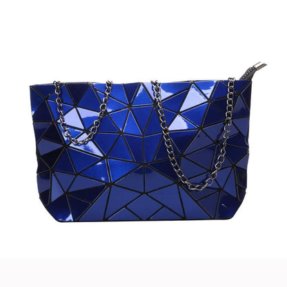 Chain Shoulder Bag Fashion Geometric Messenger Bag Crossbody Clutch 28*7.5*18CM