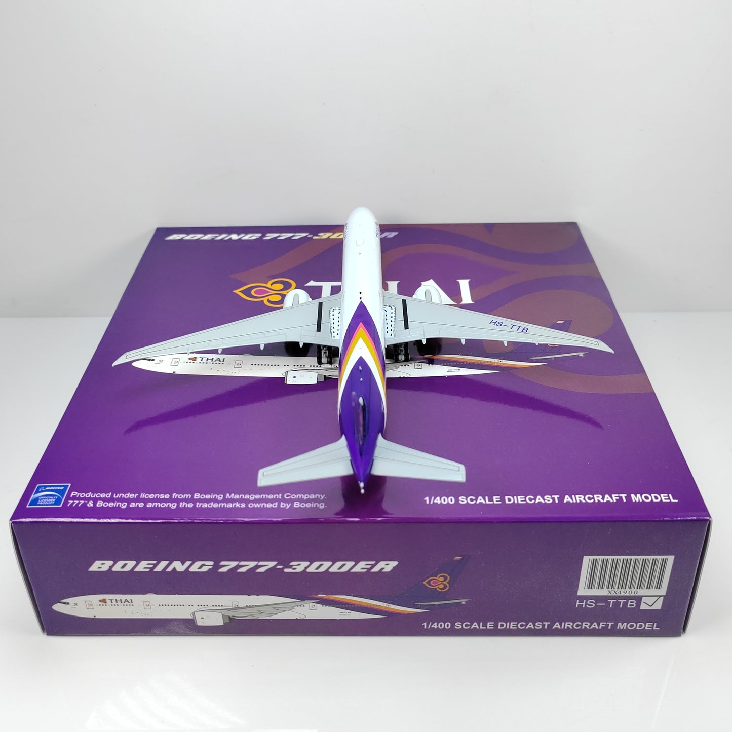1:400 JC Wings THAI BOEING B777-300ER Passenger Airplane Diecast Model