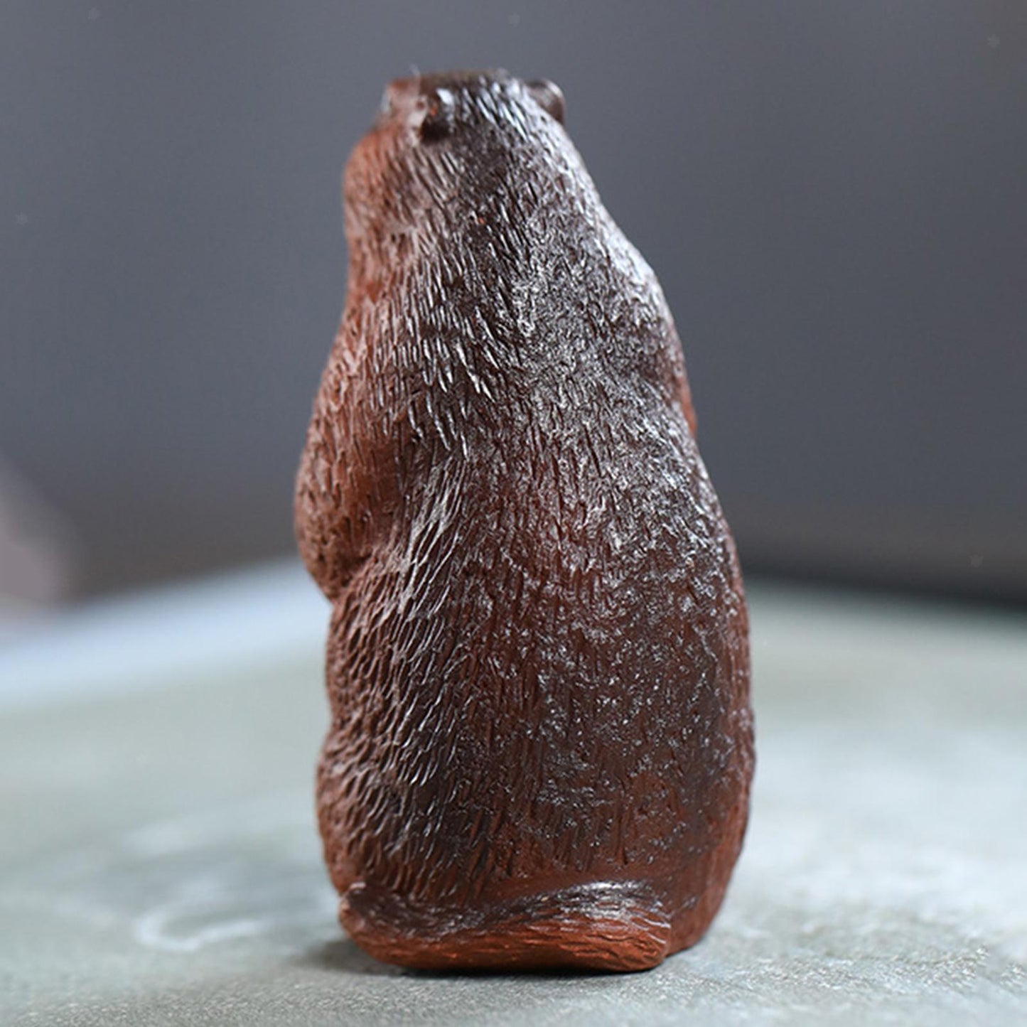 Small Prairie Dog Tea Pet Collectible Mini Tea Pet for Bookshelf Yoga Office