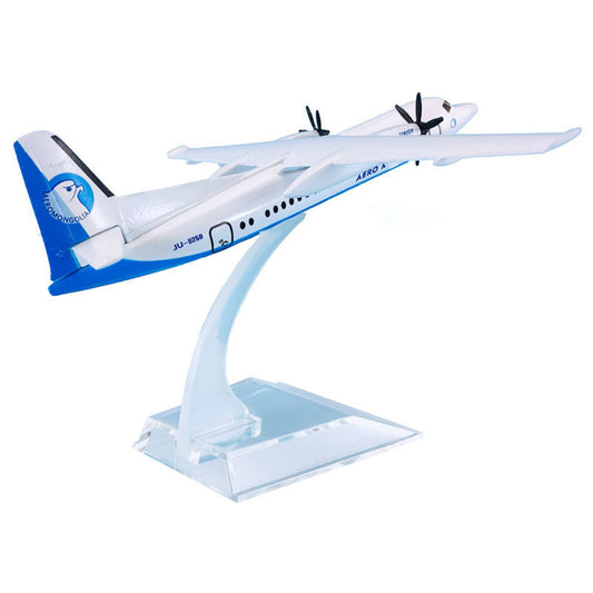 1/400 Scale Aircraft Mongolia Fokker 50 FK-50 Alloy Plane Model Display Gift e