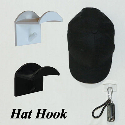 1PC Hat Sticky Hook Door Wall Closet Storage Hanger Wall Mount Hats Organizer