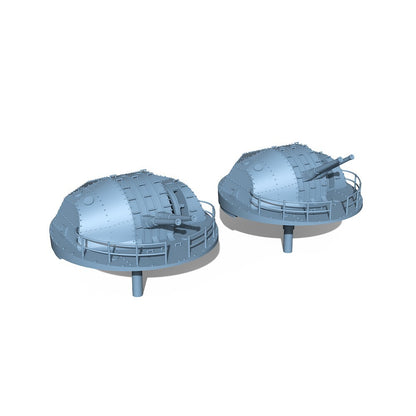 Yao's Studio LY350604 1/350 Model Upgrade Parts IJN Type 89 127mm Twin AA Gun