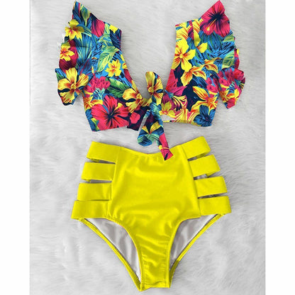 Women Swimsuit Swimwear High Waist Bikini Sexy Push Up Plus Size Bathing Suits