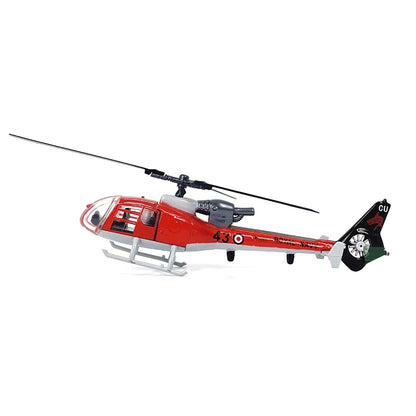 1/100 Scale For Aerospatiale SA341/342 Gazelle Helicopter Finished Model Gift