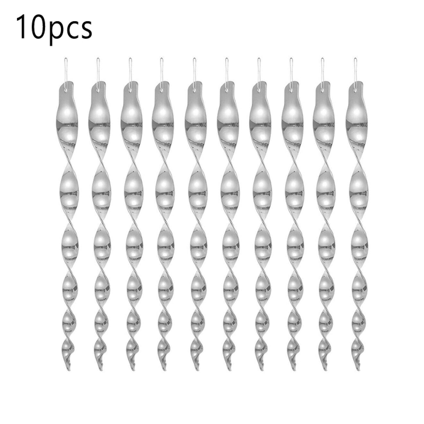 10Pcs Bird Repellent Reflective Scare Rods Spiral Deterrent Control Device Deco
