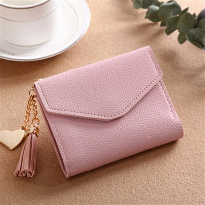 Women Wallet Purse Cash Clip Billfold Card Clamps Female Mini Handbag Coin Purse