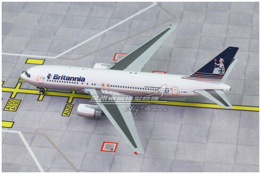 1:400 JC Wings Britannia BOEING 767-200ER Passenger Airplane Diecast Plane Model