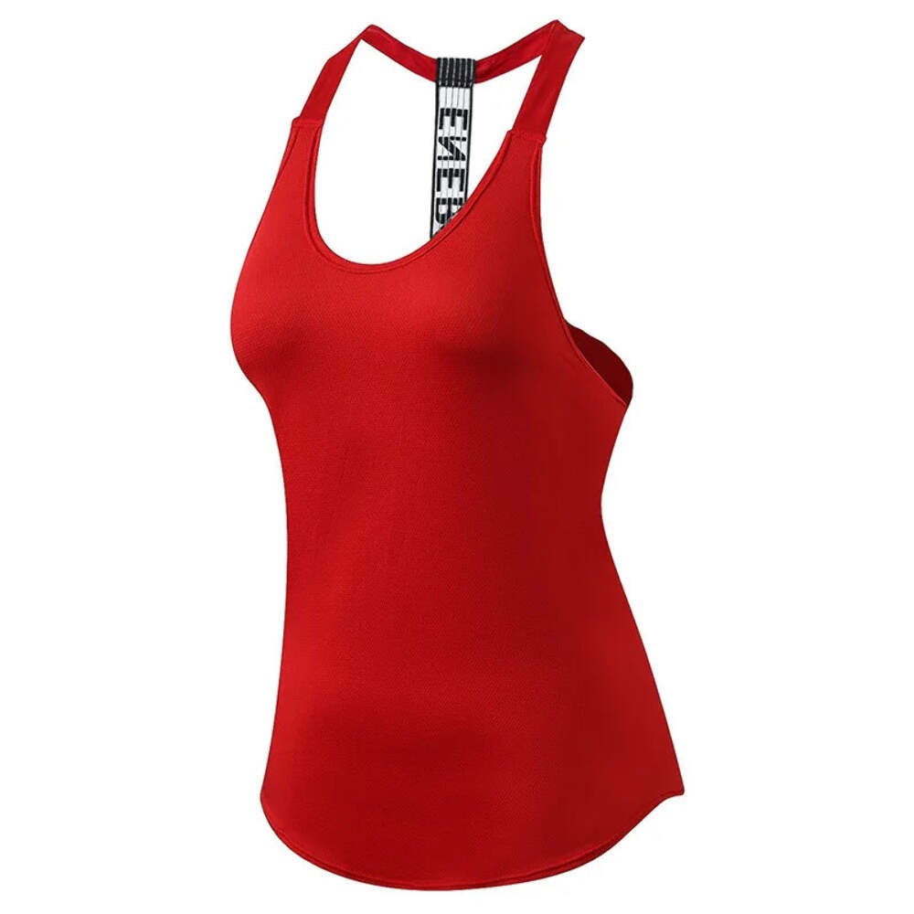 Gym Tops – Women’s Backless Quick-Dry Yoga Tank