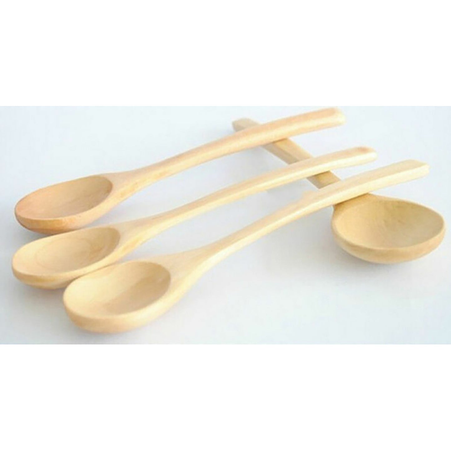 6 Pcs Small Wooden Spoon Kitchen Cooking Condiment Utensil Spoon Coffee Teaspoon