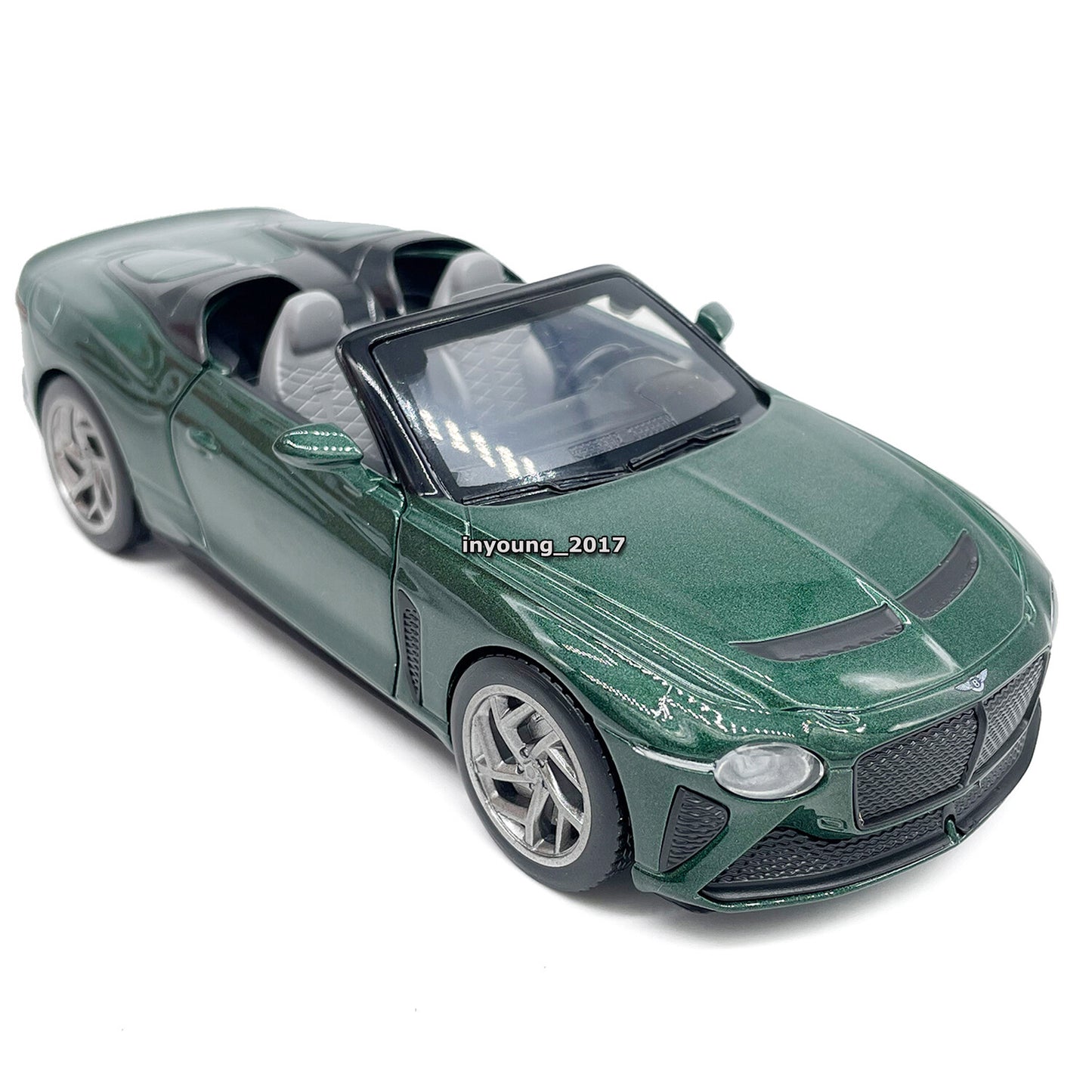 1/32 Bentley Mulliner Bacalar Model Car Alloy Diecast Toy Cars Doors Open Green