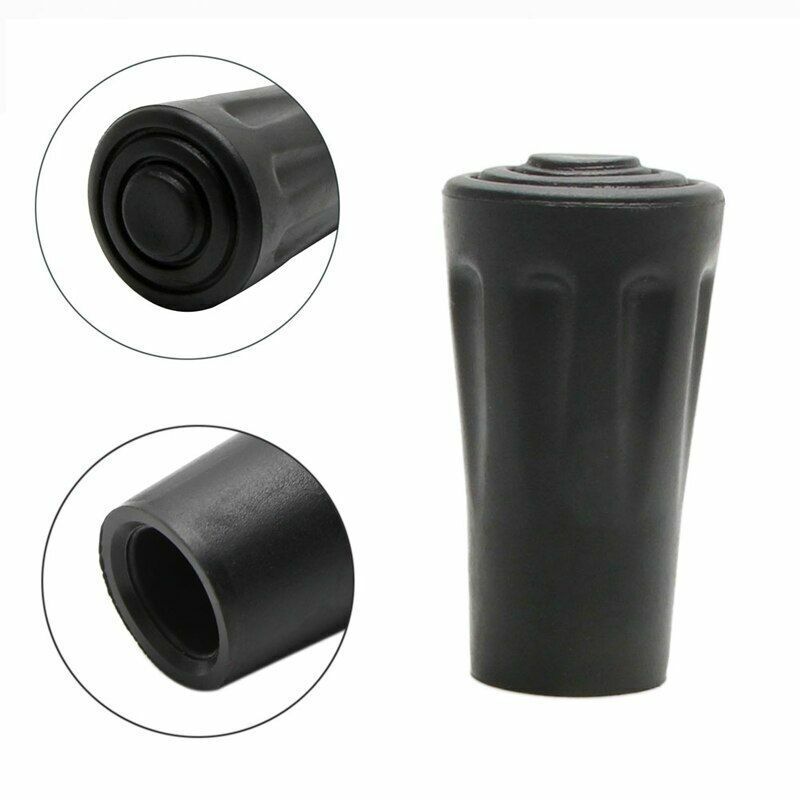 1Pc Anti Shock Walking Stick Telescopic Trekking Hiking Poles Canes Rubber Tips