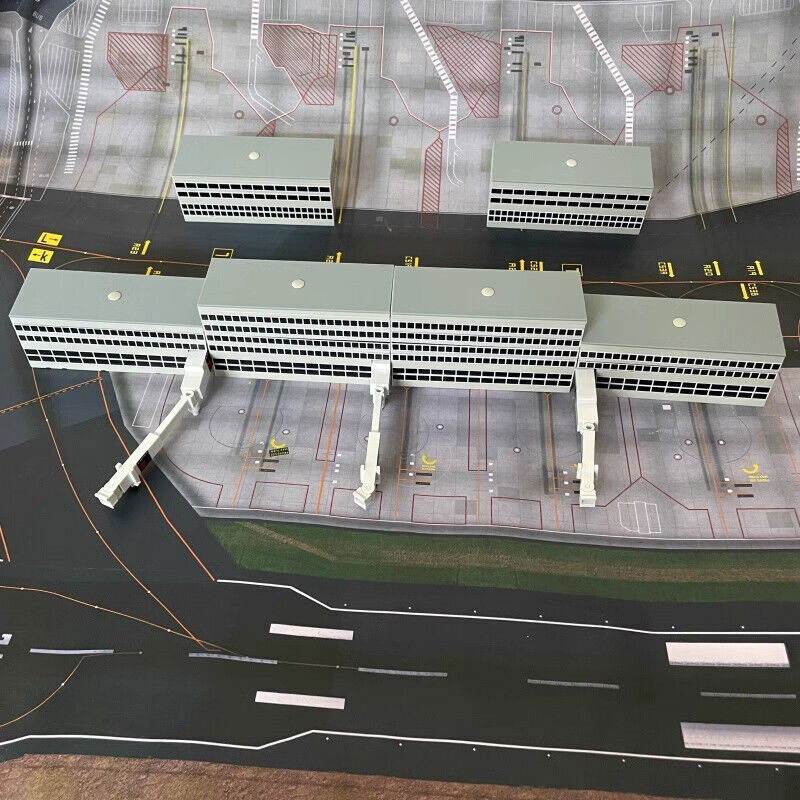 Scale Airport Terminal Building Air Bridge DIY 1:400 Model Scene Toy Gift