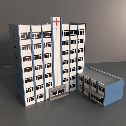 1/150 1/87 Sandbox Building Scenes Model High-rise Hospital Assembled Buildings