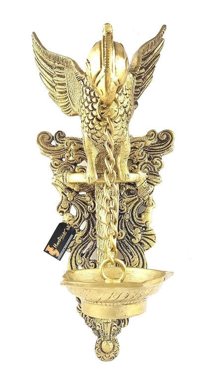 Brass Parrot Design Wall Decorative Wall Hook for Hanging Lamps Home Decor