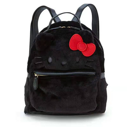 New Cinnamoroll Cute Plush Big Face Ears Back Backpack Plush Headform Backpack