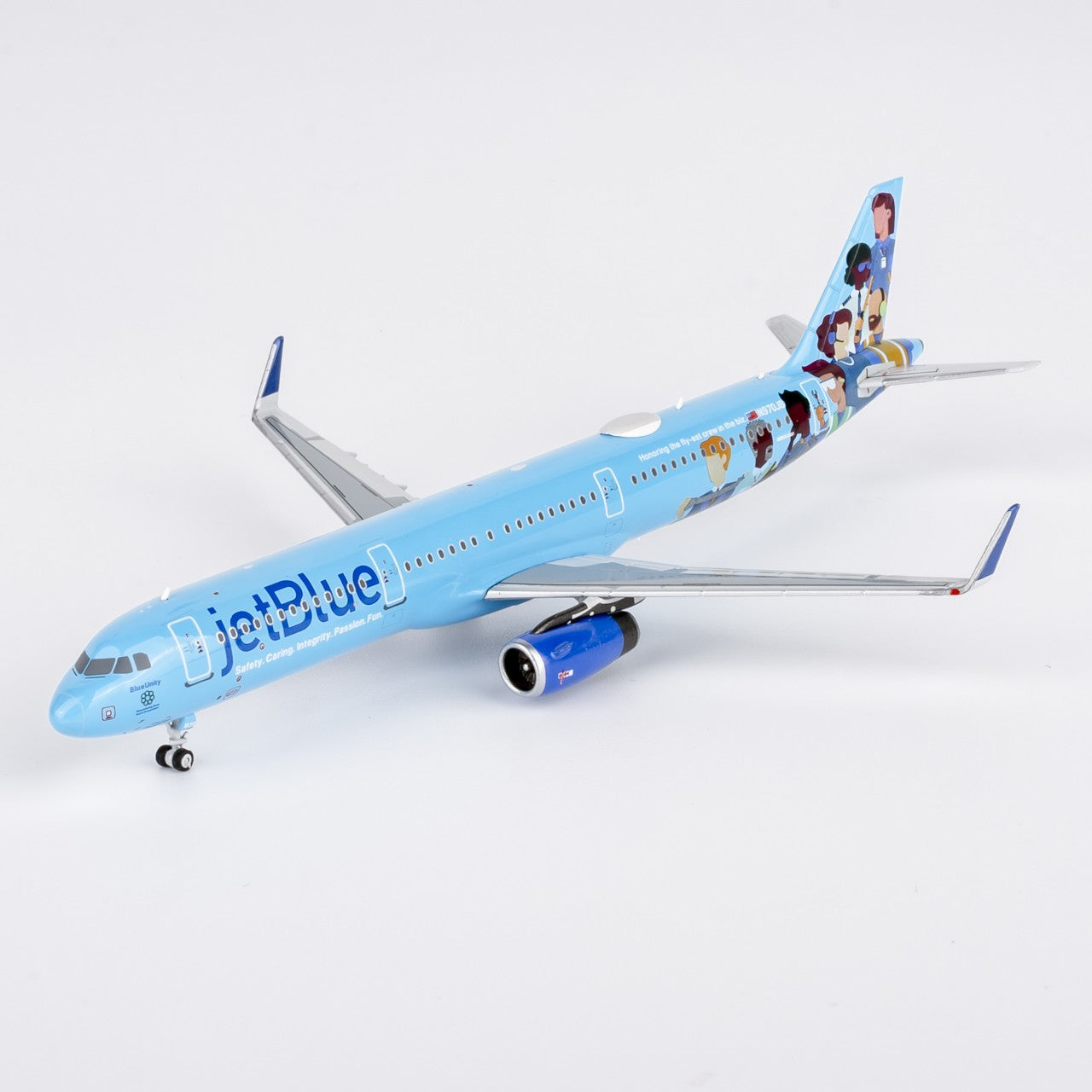 1:400 NGmodels JetBlue Airbus A321 Passenger Airplane Diecast Plane Model