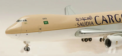 1:400 Hogan SAUDIA CARGO BOEING 747-8F Airfreighter Plane Diecast Aircraft Model