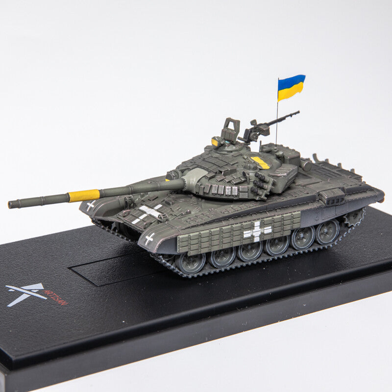 1:72 ARTISAN Ukraine T-72 Main Battle Tanks Plastic Diecast Military Armor Model
