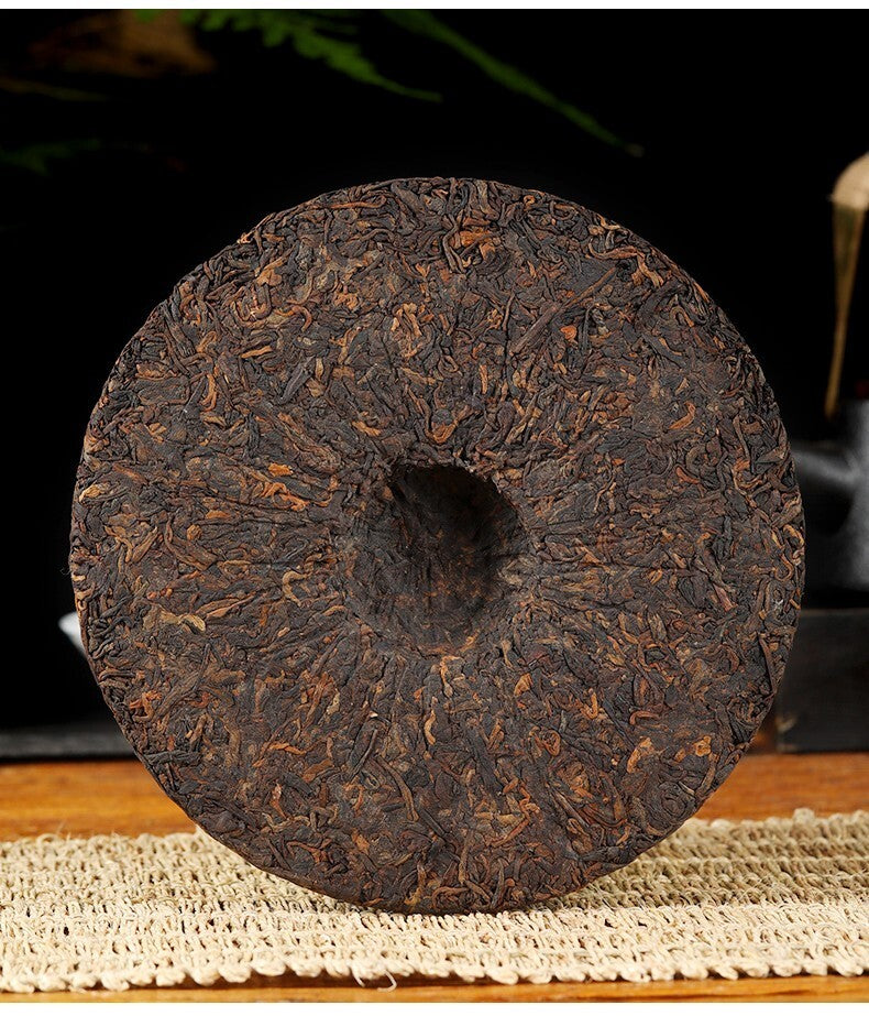 2021 Yunnan CHINATEA JIN ZHONG CHA shu Pu-erh Tea Cake Pu'er Ripe Puer tee, 357g
