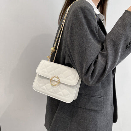 Casual Luxury Fashion Shoulder Bags PU Leather Flap Small Crossbody Bags Female