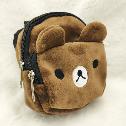 Pet Cat Dog Backpack Bag Dog Snack Bag Adjustable Out Travel Bag Large-capacity