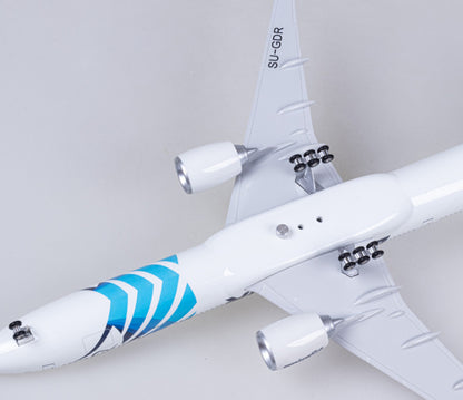 47CM 1:157 EGYPTAIR BOEING 777-300ER Plane Landing Gears Resin Aircraft Model