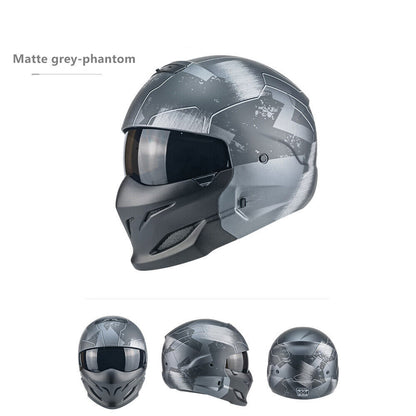 Open Face Full Face Helmet Motorcycle Helmet for Street Bike Cruiser Scooter DOT