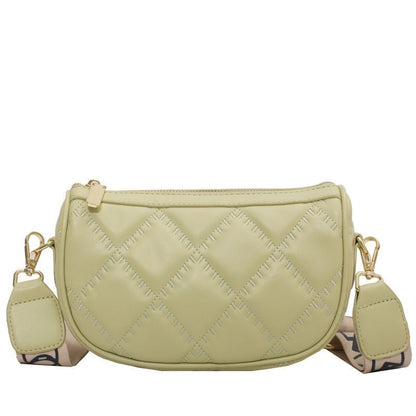 Shoulder Bags Handbag Wide Shoulder Strap Crossbody Bag Versatile Zipper Handbag
