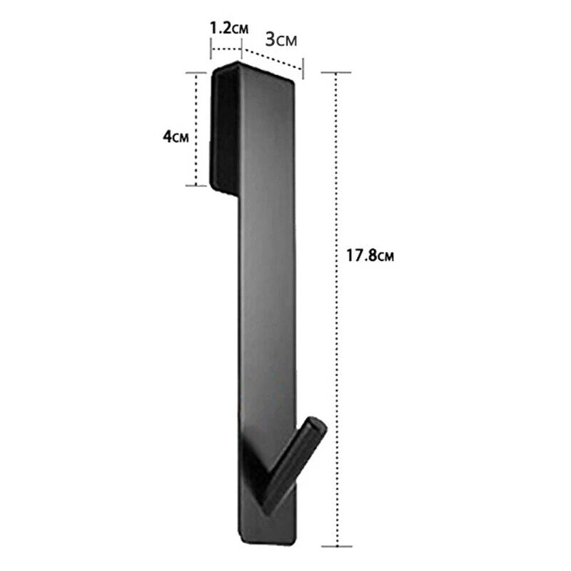 Over Glass Door Hooks Stainless Steel S-Shape Holder Bathroom Shower Towel Racks