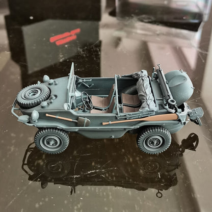 1:35 ARTISAN TYPE166 Amphibious Off-road Vehicle Plastic Diecast Military Model