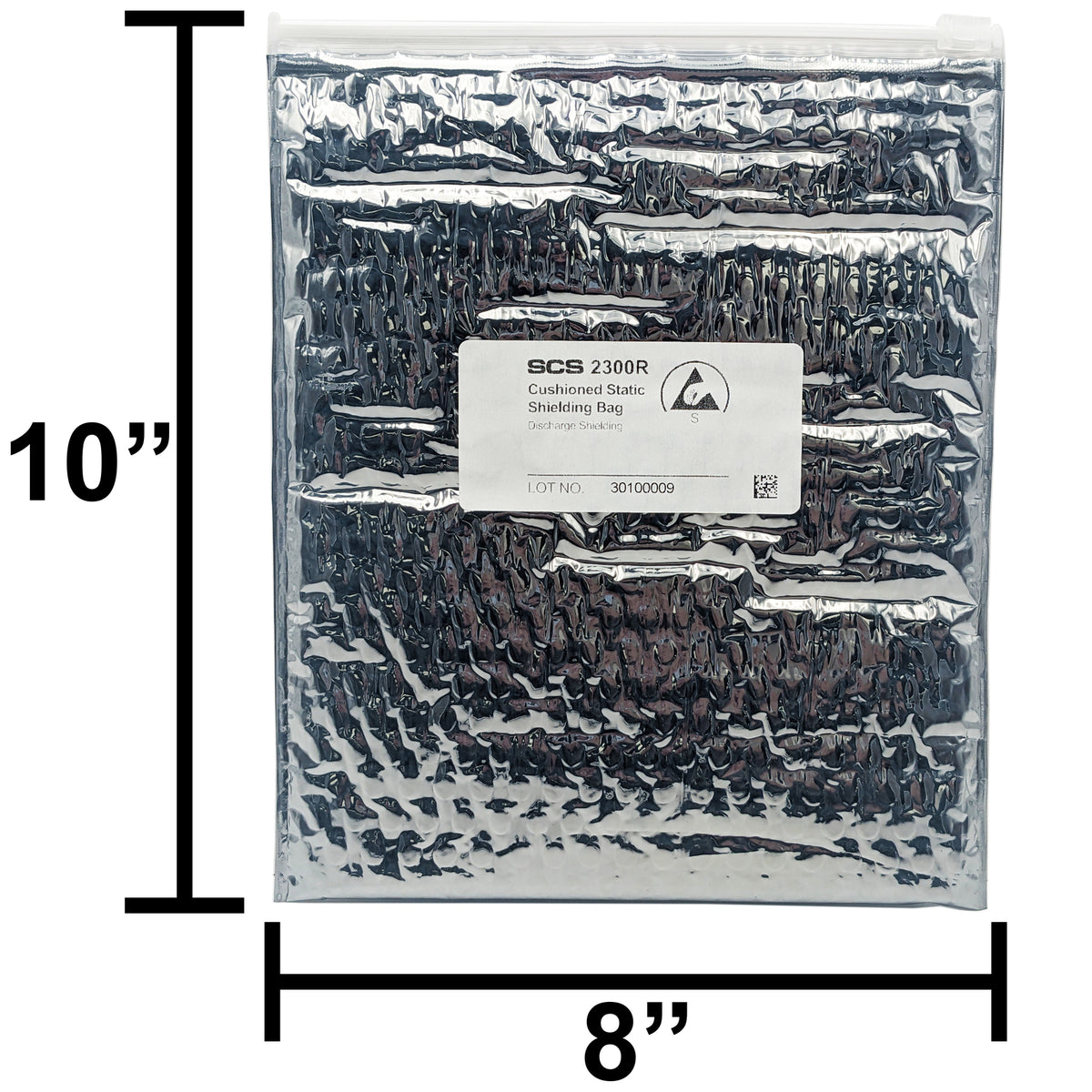 10 Pack 8"x 10" Resealable Cushioned Static Shielding Bags, Lightweight ESD