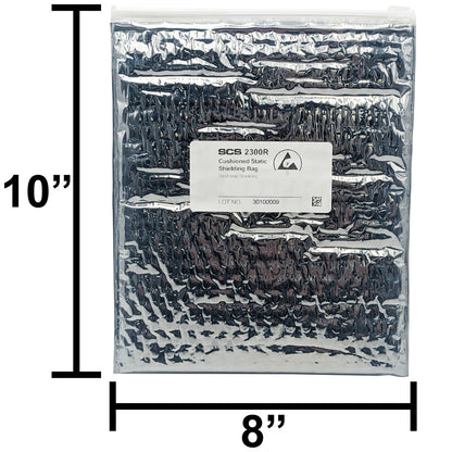 10 Pack 8"x 10" Resealable Cushioned Static Shielding Bags, Lightweight ESD