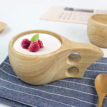 Handmade Wooden Cup Lapland Kuksa Tea Coffee Milk Drinking Mug Birthday Gift