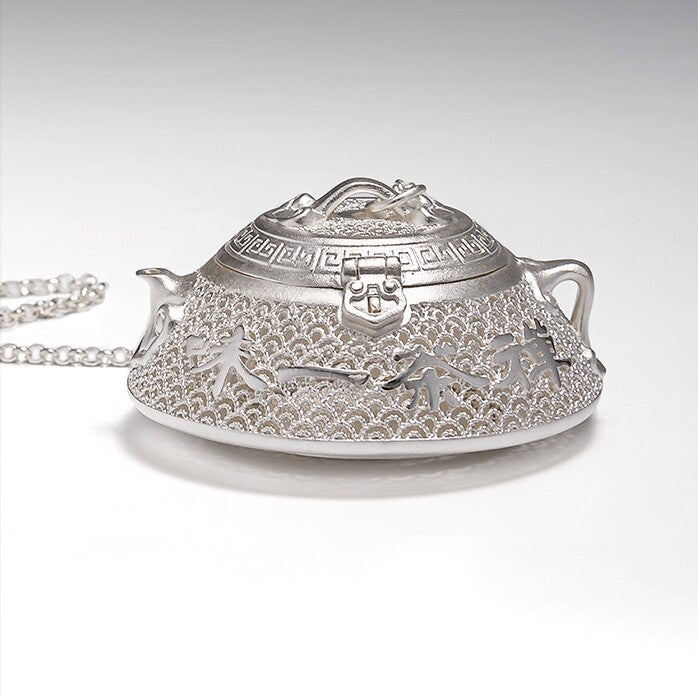 999 Sterling Silver Tea Filter Full Handmade Tea Strainer With Certificate Paper