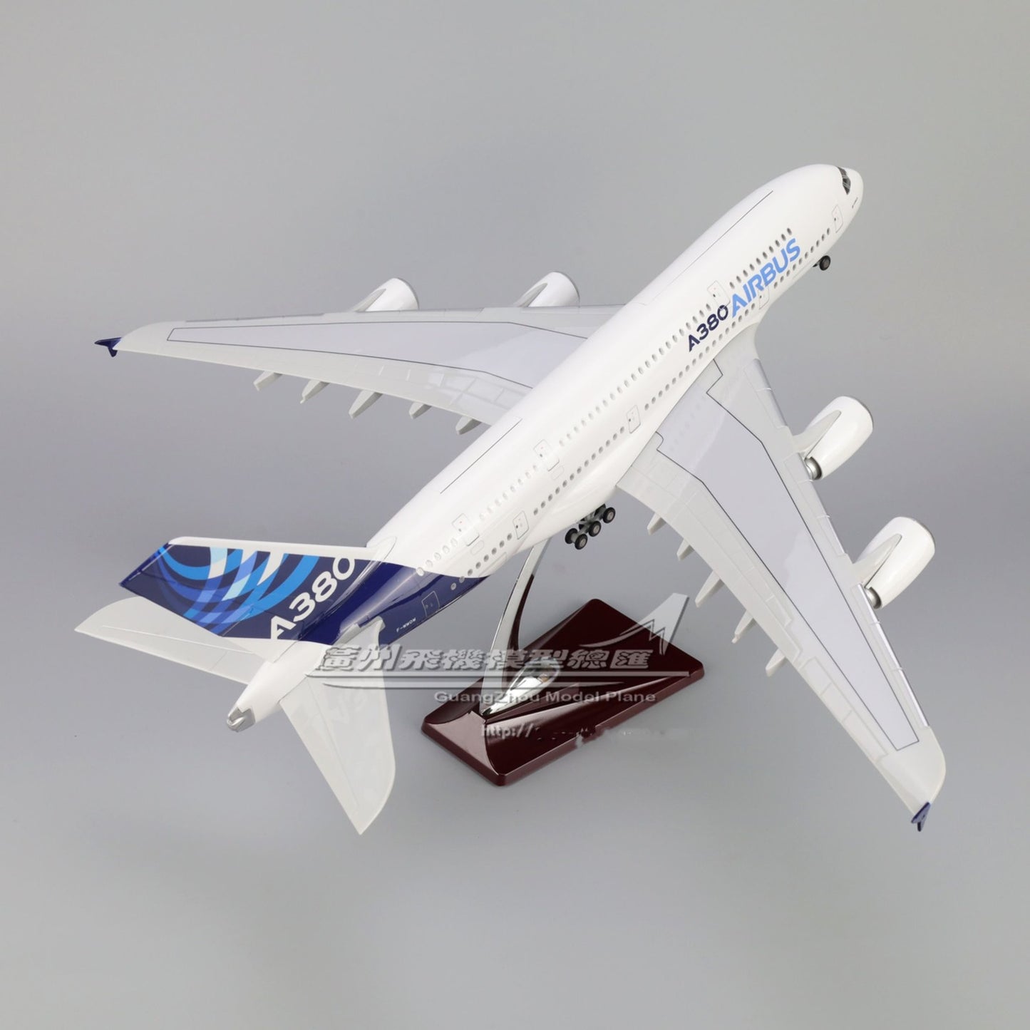 1:160 46CM AIRBUS A380 Passenger Airplane Landing Gear Resin Aircraft Model