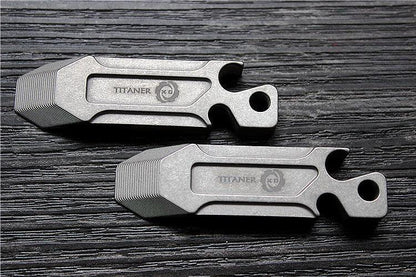 Titanium Alloy Pocket Pry Bar Crowbar EDC Camping Multi Tools Bottle Opener