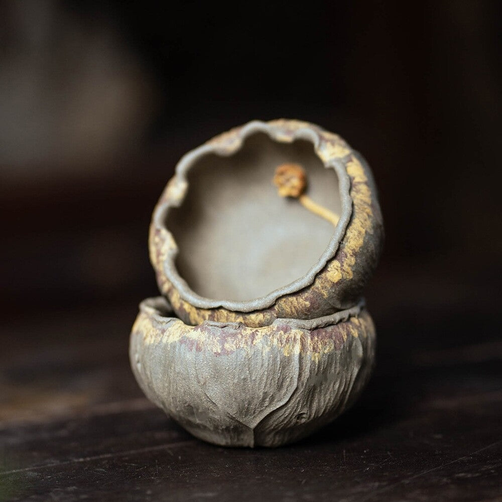 One Cup Handmade Craft Flower Relief Yixing Zisha Qingduan Clay Tea Cup 120ml
