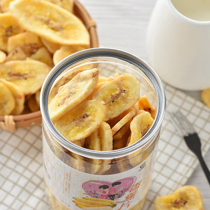 High Quality Dried Banana Chips Canned Snacks Dried Vegetables Fruits- 250g/500g